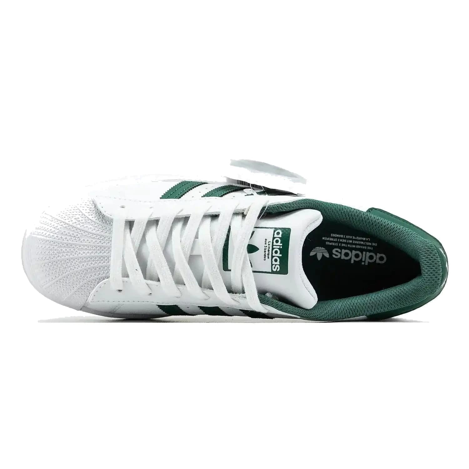 Adidas SUPERSTAR WHITE GREEN, фото 9