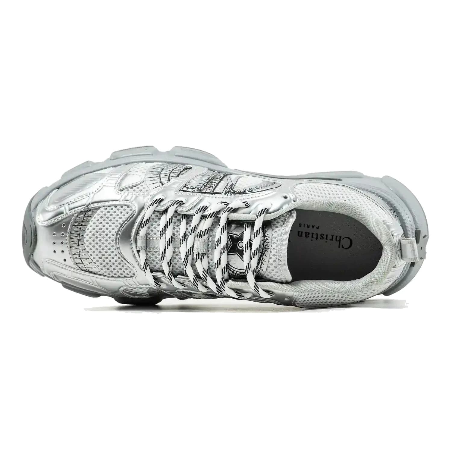 Dior CHRONO SNEAKER SILVER BLACK, фото 4
